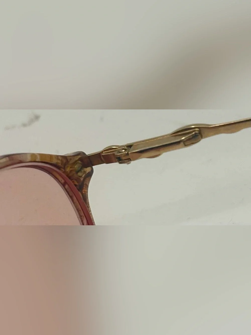 Lawrence Eyewear Brown Translucent Oval Sunglasses Frames Only